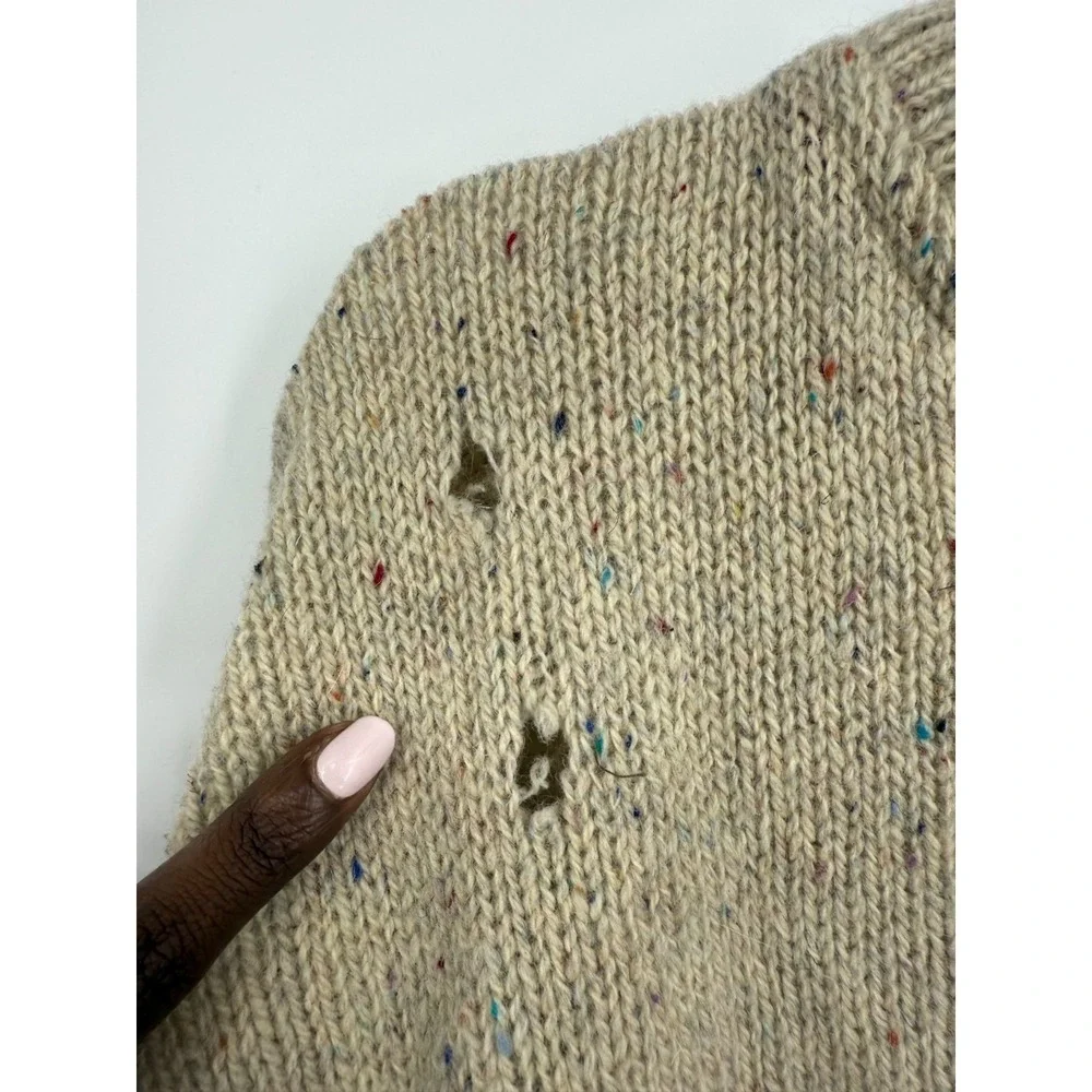 Vintage Pendleton Henley Sweater Size XL 100% Wool Academia Preppy Heritage Knit - Picture 5 of 6